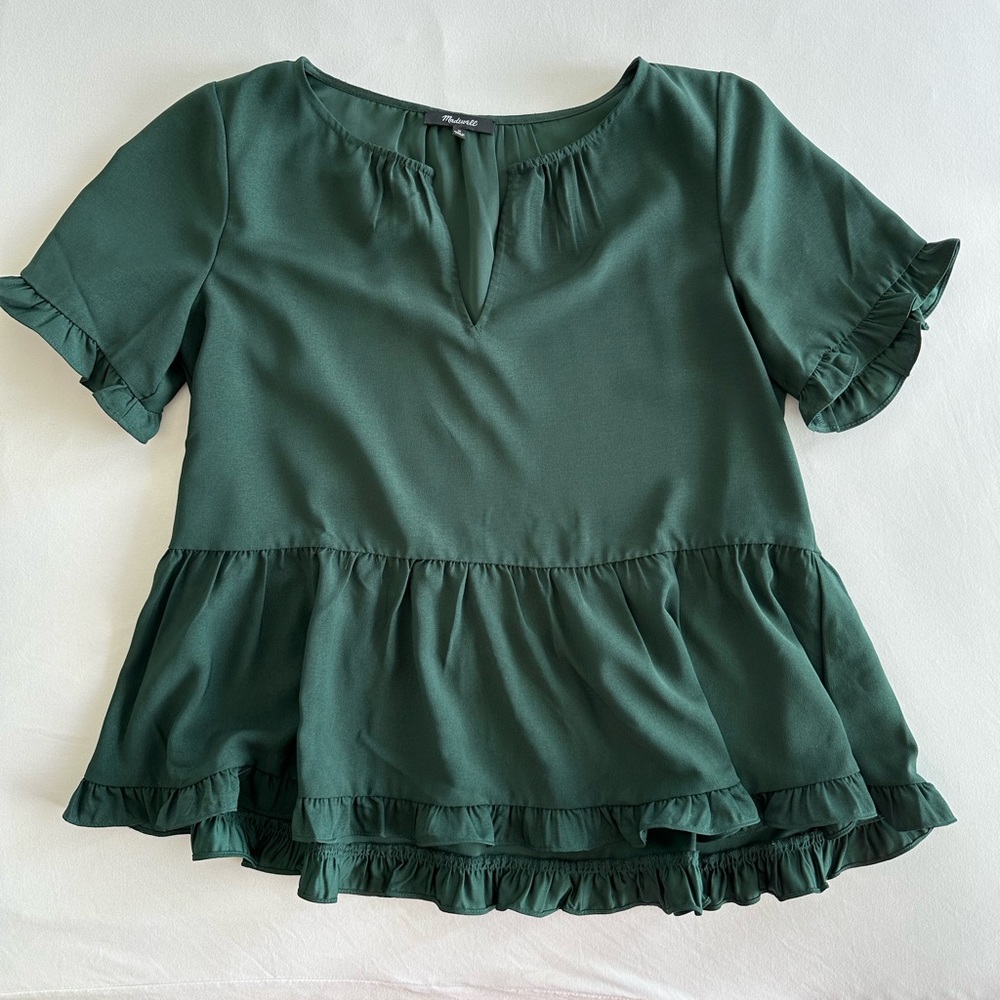 Flowy, Madewell top.
